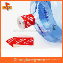 Easy open&shrink water bottle cap seal label with tear tape